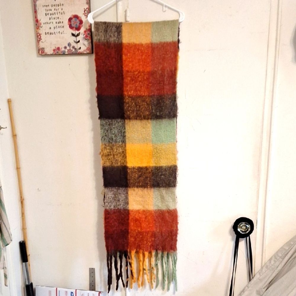 Plaid Multicolor Jumbo Scarf